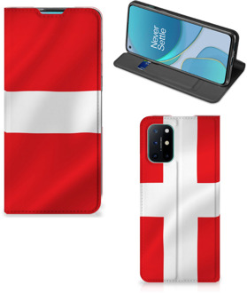 B2Ctelecom Telefoon Hoesje OnePlus 8T Book Case Deense Vlag