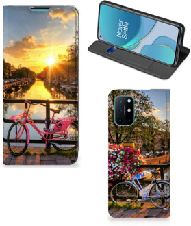 B2Ctelecom Telefoon Hoesje OnePlus 8T Bookcase Amsterdamse Grachten