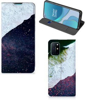 B2Ctelecom Telefoon Hoesje OnePlus 8T Flip Cover Sea in Space