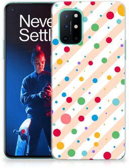 B2Ctelecom Telefoon Hoesje OnePlus 8T Leuk TPU Back Cover Dots