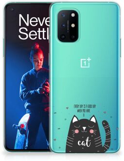 B2Ctelecom Telefoon Hoesje OnePlus 8T Mobiel Case Cat Good Day