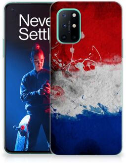 B2Ctelecom Telefoon Hoesje OnePlus 8T Mobiel Case Nederlandse Vlag