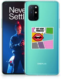 B2Ctelecom Telefoon Hoesje OnePlus 8T Silicone Back Case Popart Princess