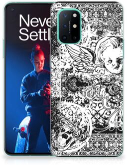 B2Ctelecom Telefoon Hoesje OnePlus 8T Silicone Back Case Skulls Angel