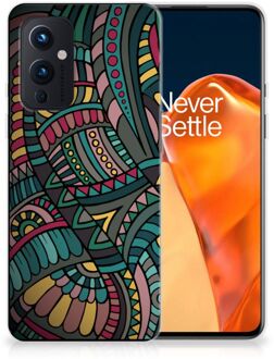 B2Ctelecom Telefoon Hoesje OnePlus 9 Hoesje Bumper Aztec