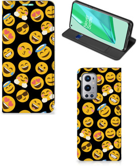 B2Ctelecom Telefoon Hoesje OnePlus 9 Pro Flip Cover Emoji