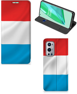 B2Ctelecom Telefoon Hoesje OnePlus 9 Pro Flip Cover Luxemburgse Vlag