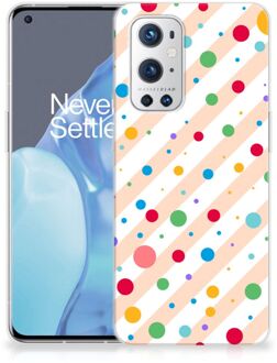 B2Ctelecom Telefoon Hoesje OnePlus 9 Pro Leuk TPU Back Cover Dots