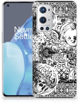 B2Ctelecom Telefoon Hoesje OnePlus 9 Pro Silicone Back Case Skulls Angel