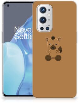 B2Ctelecom Telefoon Hoesje OnePlus 9 Pro Siliconen Hoesje met Naam Baby Hyena