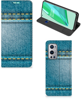 B2Ctelecom Telefoon Hoesje OnePlus 9 Pro Wallet Case Jeans