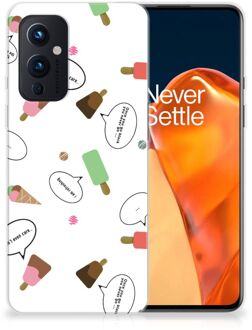 B2Ctelecom Telefoon Hoesje OnePlus 9 Silicone Back Case IJsjes