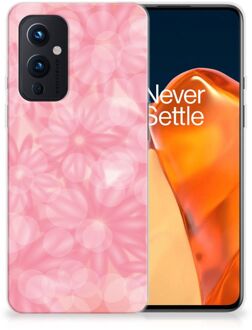 B2Ctelecom Telefoon Hoesje OnePlus 9 Silicone Back Case Lente Bloemen