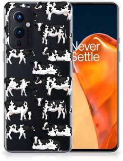 B2Ctelecom Telefoon Hoesje OnePlus 9 Siliconen Hoesje met Naam Koetjes