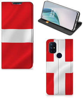 B2Ctelecom Telefoon Hoesje OnePlus Nord N10 5G Book Case Deense Vlag