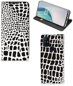 B2Ctelecom Telefoon Hoesje OnePlus Nord N10 5G Bookcase Slangenprint