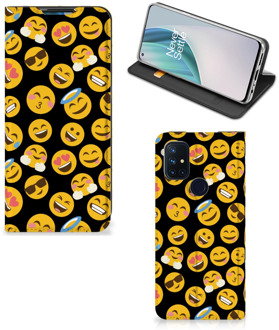 B2Ctelecom Telefoon Hoesje OnePlus Nord N10 5G Flip Cover Emoji