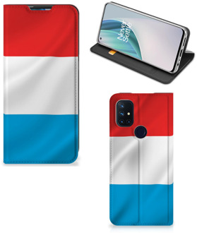 B2Ctelecom Telefoon Hoesje OnePlus Nord N10 5G Flip Cover Luxemburgse Vlag