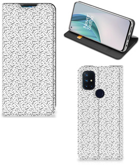 B2Ctelecom Telefoon Hoesje OnePlus Nord N10 5G Flipcase Stripes Dots