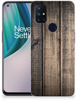 B2Ctelecom Telefoon Hoesje OnePlus Nord N10 5G Leuk TPU Back Cover Steigerhout