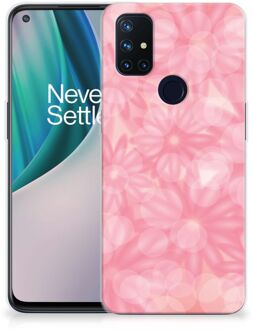 B2Ctelecom Telefoon Hoesje OnePlus Nord N10 5G Silicone Back Case Lente Bloemen