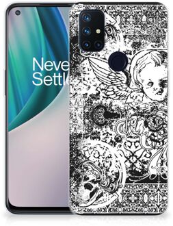 B2Ctelecom Telefoon Hoesje OnePlus Nord N10 5G Silicone Back Case Skulls Angel