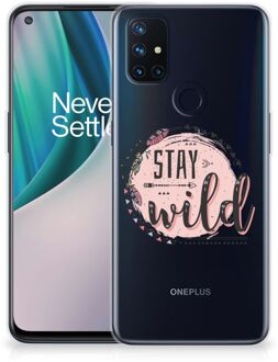 B2Ctelecom Telefoon Hoesje OnePlus Nord N10 5G Siliconen Back Cover Transparant Boho Stay Wild