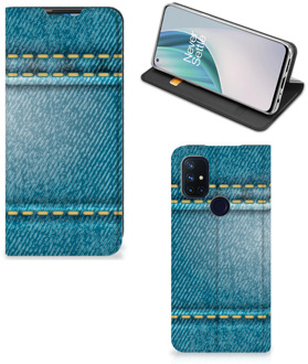 B2Ctelecom Telefoon Hoesje OnePlus Nord N10 5G Wallet Case Jeans