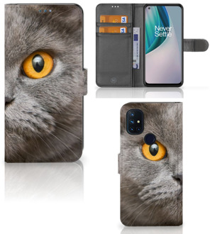 B2Ctelecom Telefoon Hoesje OnePlus Nord N10 Book Case Britse Korthaar