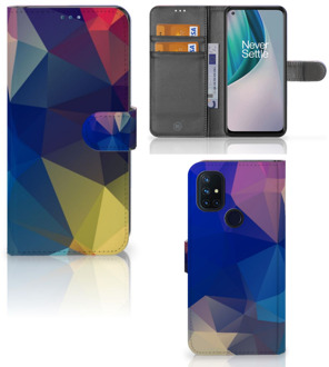 B2Ctelecom Telefoon Hoesje OnePlus Nord N10 Bookcase Polygon Dark