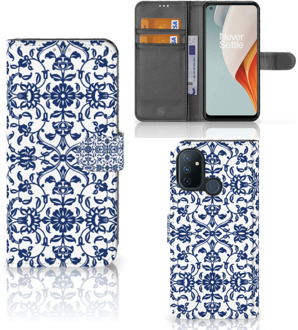 B2Ctelecom Telefoon Hoesje OnePlus Nord N100 Book Case Flower Blue