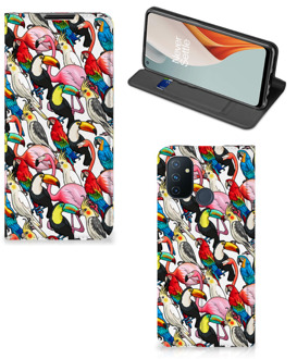 B2Ctelecom Telefoon Hoesje OnePlus Nord N100 Bookcover Case Birds