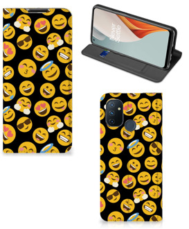 B2Ctelecom Telefoon Hoesje OnePlus Nord N100 Flip Cover Emoji