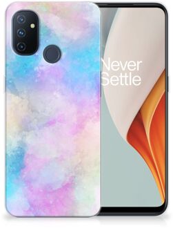 B2Ctelecom Telefoon Hoesje OnePlus Nord N100 Silicone Back Case Watercolor Light