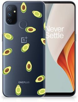 B2Ctelecom Telefoon Hoesje OnePlus Nord N100 Siliconen Hoesje met Foto Avocado