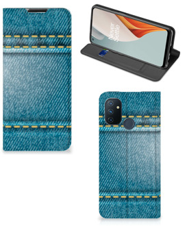 B2Ctelecom Telefoon Hoesje OnePlus Nord N100 Wallet Case Jeans