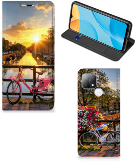 B2Ctelecom Telefoon Hoesje OPPO A15 Bookcase Amsterdamse Grachten