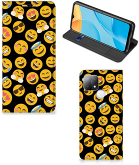 B2Ctelecom Telefoon Hoesje OPPO A15 Flip Cover Emoji