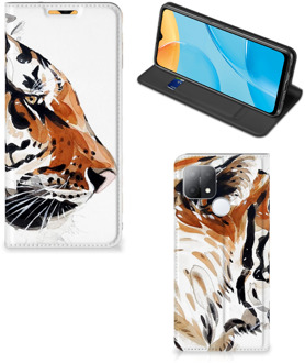 B2Ctelecom Telefoon Hoesje OPPO A15 Hoesje met Tekst Tiger