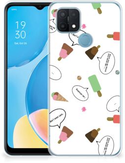 B2Ctelecom Telefoon Hoesje OPPO A15 Silicone Back Case IJsjes