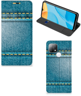 B2Ctelecom Telefoon Hoesje OPPO A15 Wallet Case Jeans