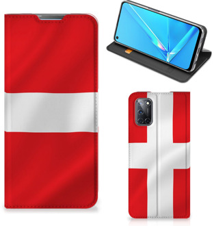 B2Ctelecom Telefoon Hoesje OPPO A52 | A72 Book Case Deense Vlag