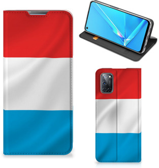 B2Ctelecom Telefoon Hoesje OPPO A52 | A72 Flip Cover Luxemburgse Vlag