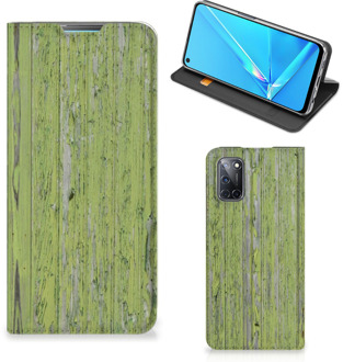 B2Ctelecom Telefoon Hoesje OPPO A52 | A72 Wallet Case Green Wood