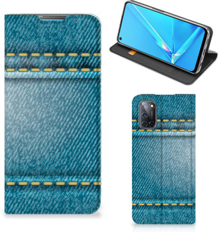 B2Ctelecom Telefoon Hoesje OPPO A52 | A72 Wallet Case Jeans