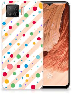 B2Ctelecom Telefoon Hoesje OPPO A73 4G Leuk TPU Back Cover Dots