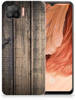 B2Ctelecom Telefoon Hoesje OPPO A73 4G Leuk TPU Back Cover Steigerhout