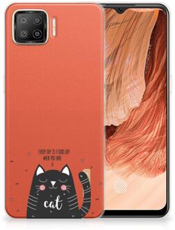 B2Ctelecom Telefoon Hoesje OPPO A73 4G Mobiel Case Cat Good Day