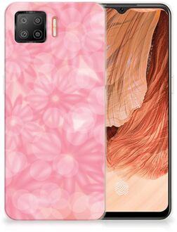 B2Ctelecom Telefoon Hoesje OPPO A73 4G Silicone Back Case Lente Bloemen