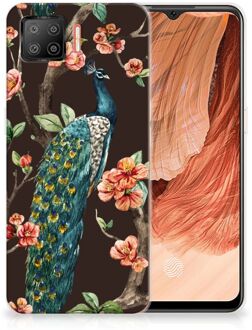 B2Ctelecom Telefoon Hoesje OPPO A73 4G Siliconen Back Cover Pauw met Bloemen